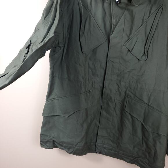 Vintage KL Army Surplus Green Cotton Utility Jacket Size M - Picture 4 of 11